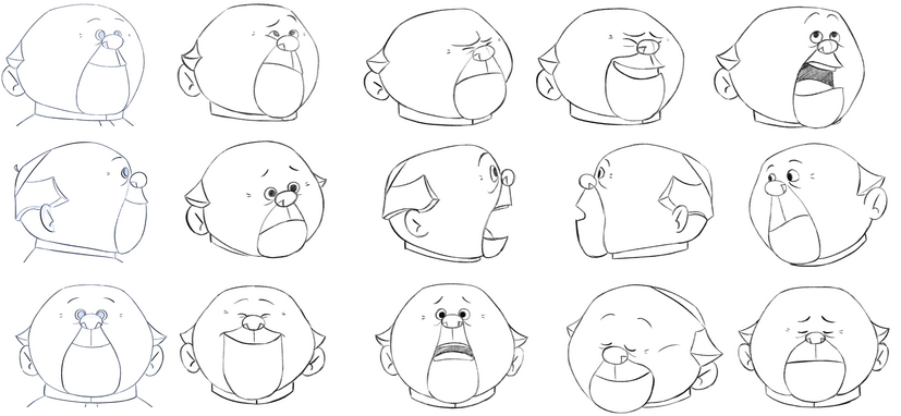PDOG - Pope Expression Sheet (Click to watch The Pope's Dog)